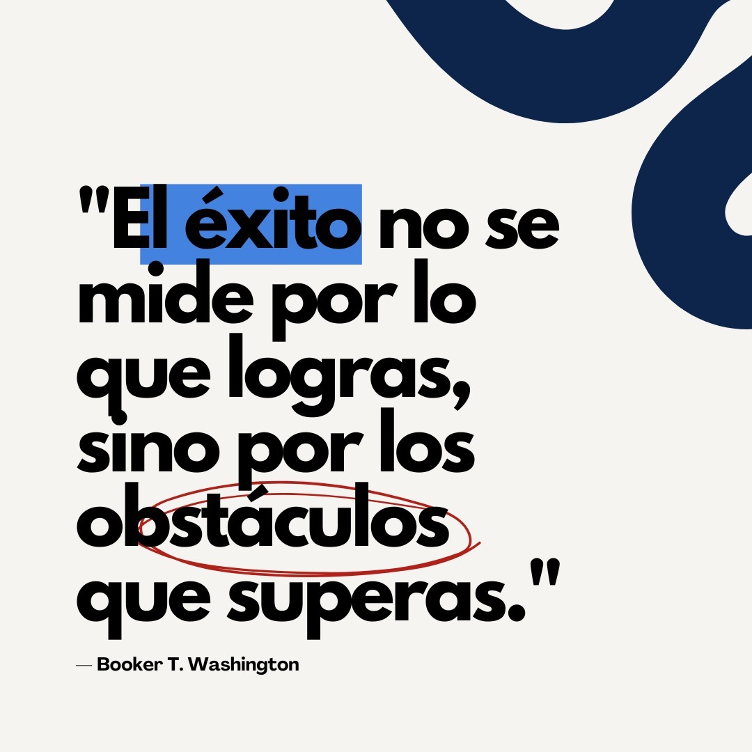 Frase motivacional de Booker T. Washington